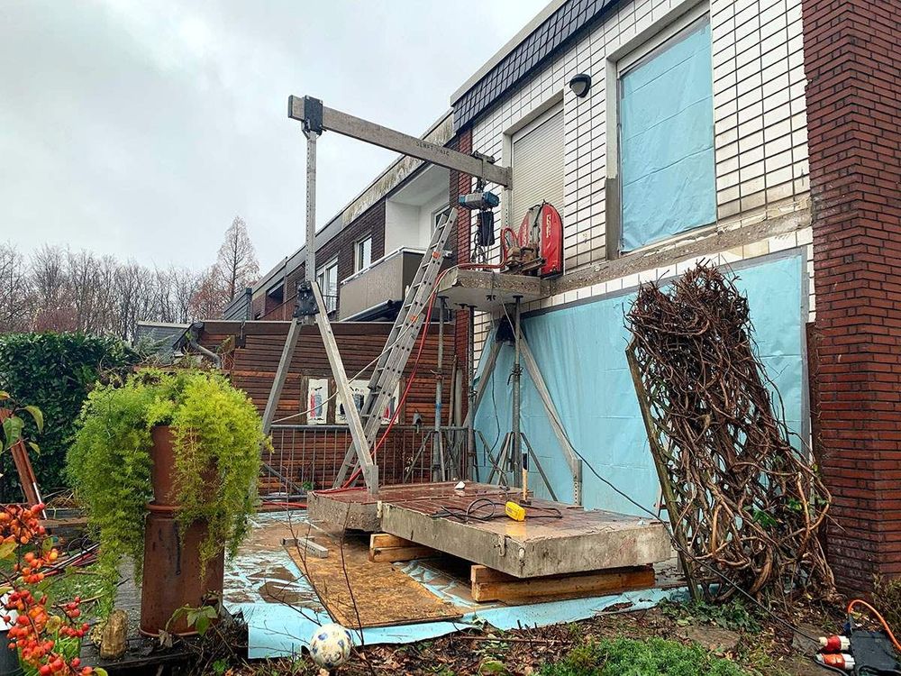 Balkondemontage ohne Autokran oder Teleskoplader – Foto 2