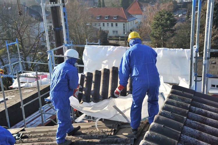 Asbestdachsanierung (Berliner Welle) gemäß TRGS 519 Schutzmaßnahmen